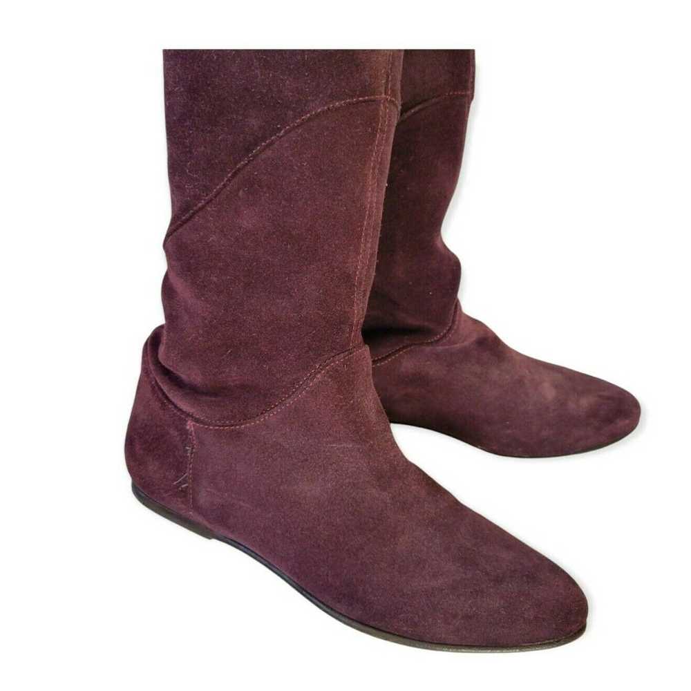 Joie Joie Suede Dark Purple Knee-High Boots Size … - image 8