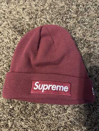 New Era × Supreme Supreme Plum Box Logo Beanie FW… - image 1