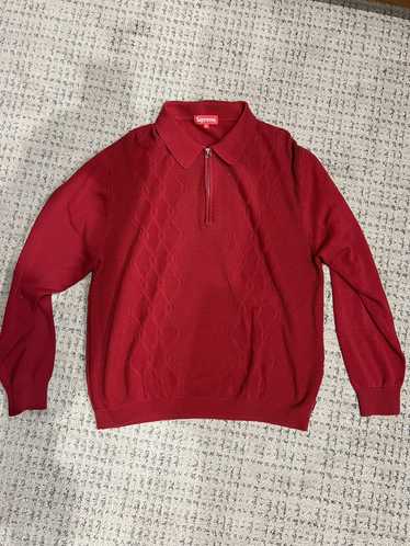 Supreme cable knit on sale polo