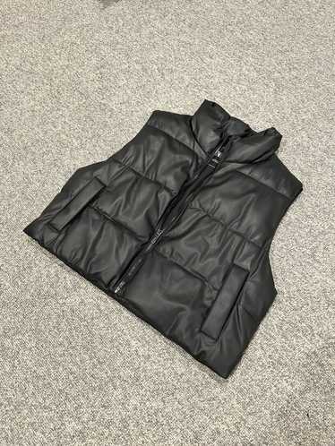 Zara Faux leather puffer vest - Zara