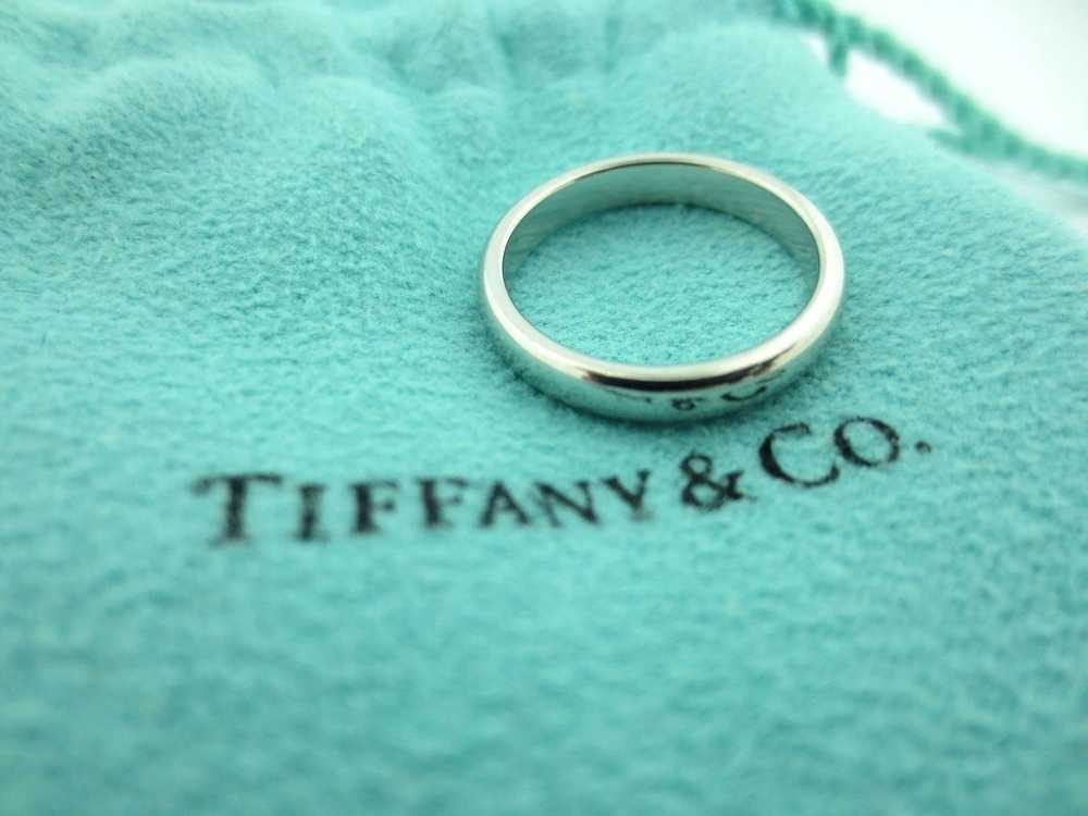 Tiffany & Co. Platinum Classic Lucida Wedding Eng… - image 1
