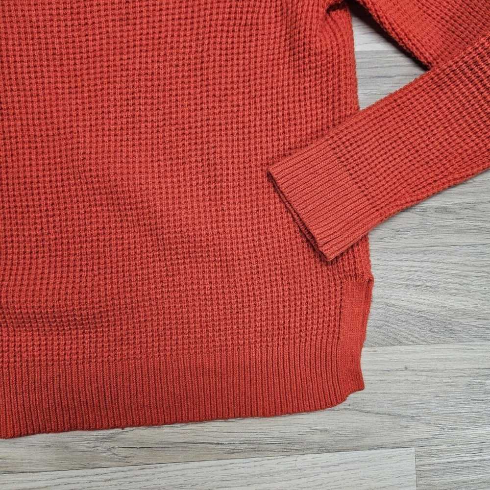 GAP Womens Orange Knit Boat Neck Vintage Sweater … - image 3