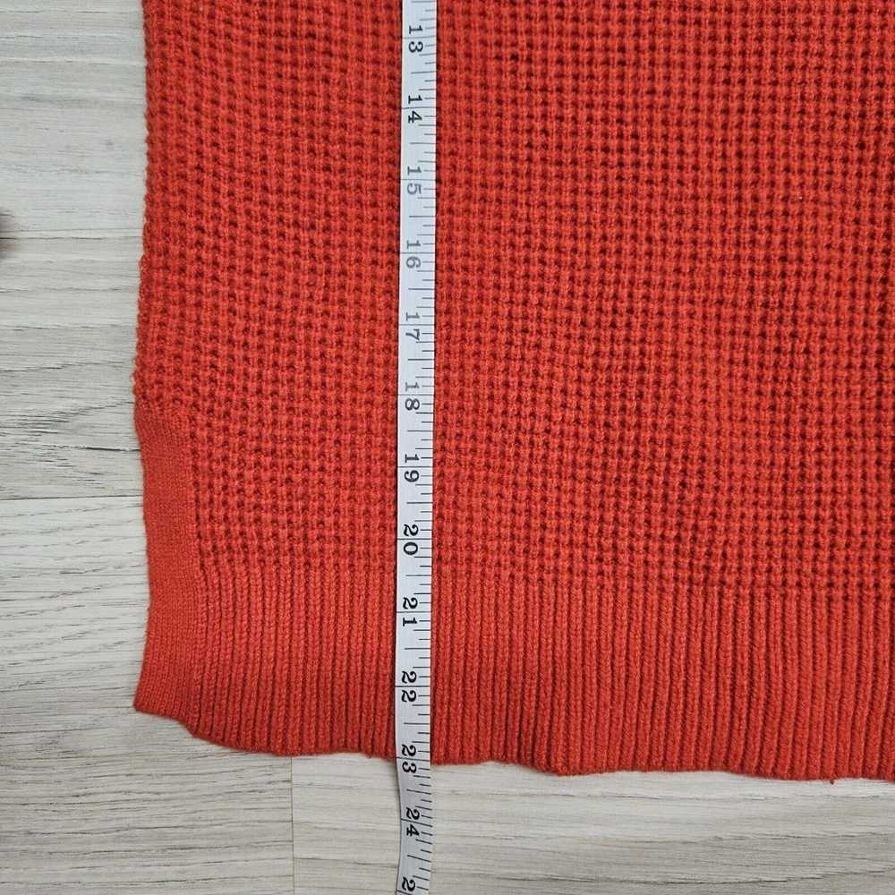 GAP Womens Orange Knit Boat Neck Vintage Sweater … - image 7
