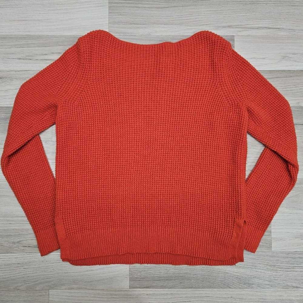 GAP Womens Orange Knit Boat Neck Vintage Sweater … - image 8