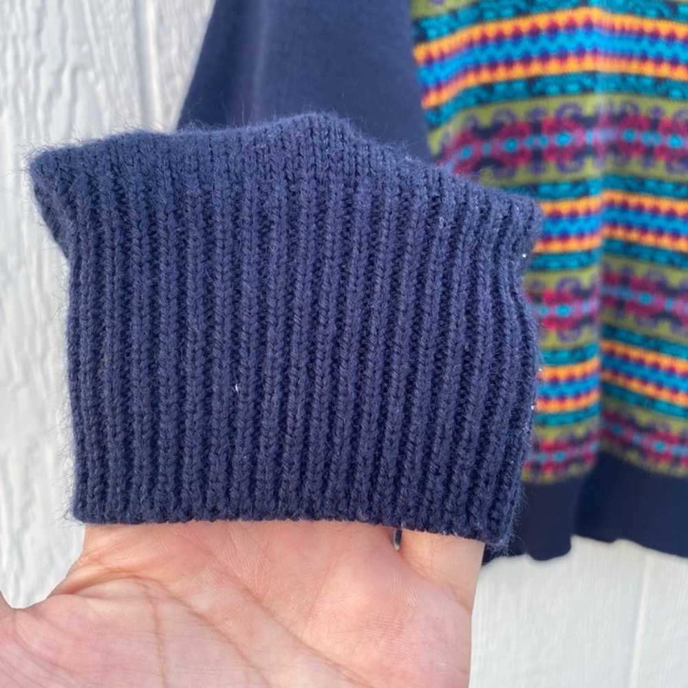 Vintage Catalina Wool Mock Neck Multicolor Sweate… - image 5