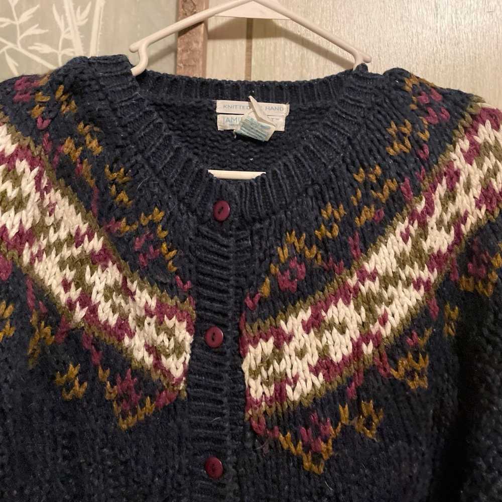Jamie Scott Hand Knitted SweaterWomens Medium - image 3