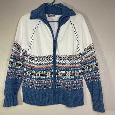 Tiara International Sweater Medium Zip Up Sweater… - image 1