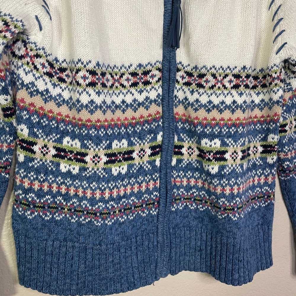 Tiara International Sweater Medium Zip Up Sweater… - image 4