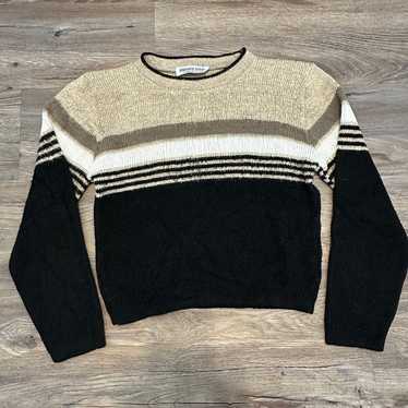 Private eye Black Brown and white sweater - image 1