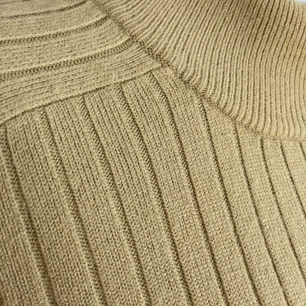 Vintage Womens Mock Neck Sweater Size M Beige Dol… - image 3