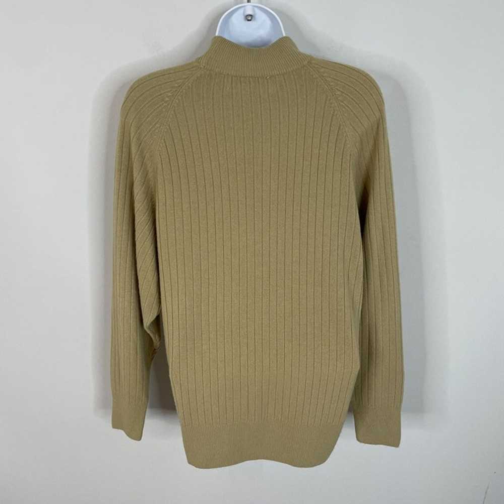 Vintage Womens Mock Neck Sweater Size M Beige Dol… - image 6