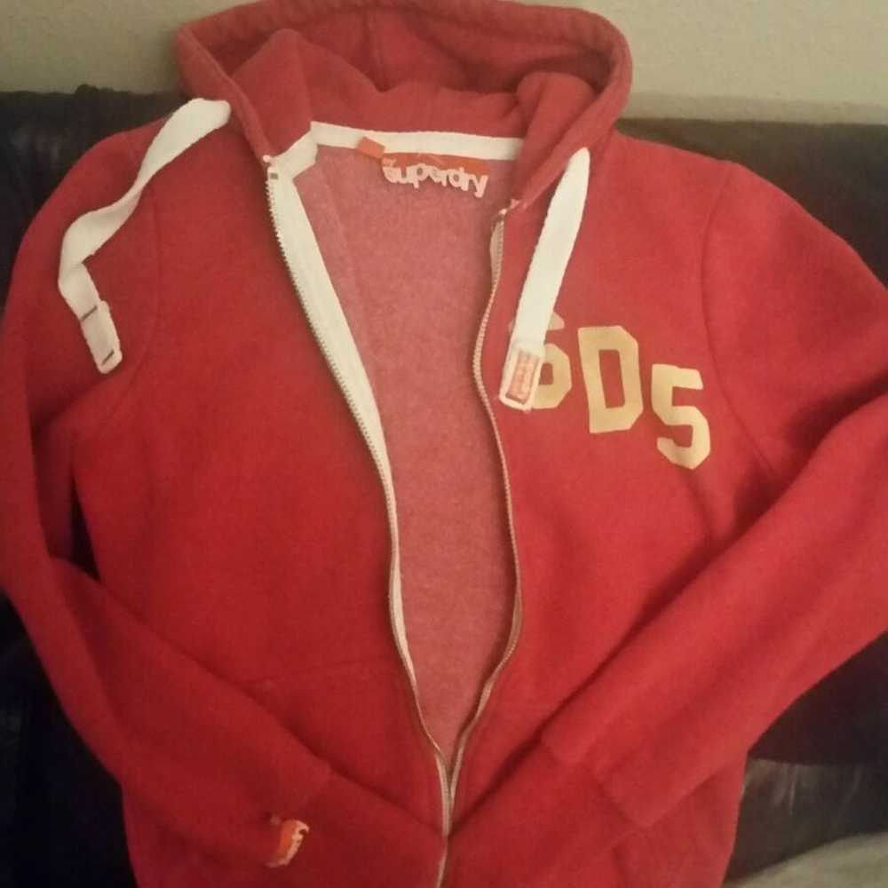 Medium Superdry Hoodie Red - image 1