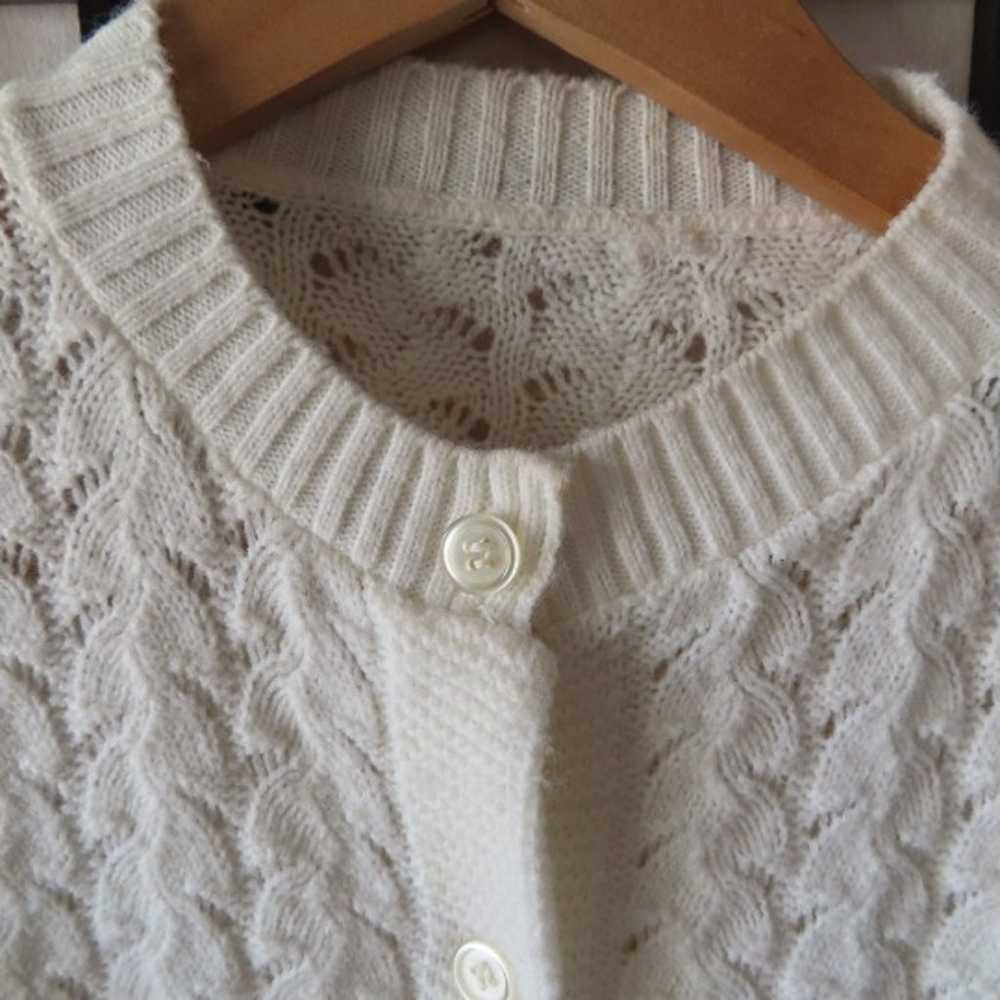 Vintage White Sweater - image 7