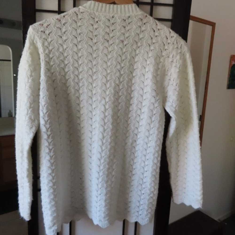 Vintage White Sweater - image 8