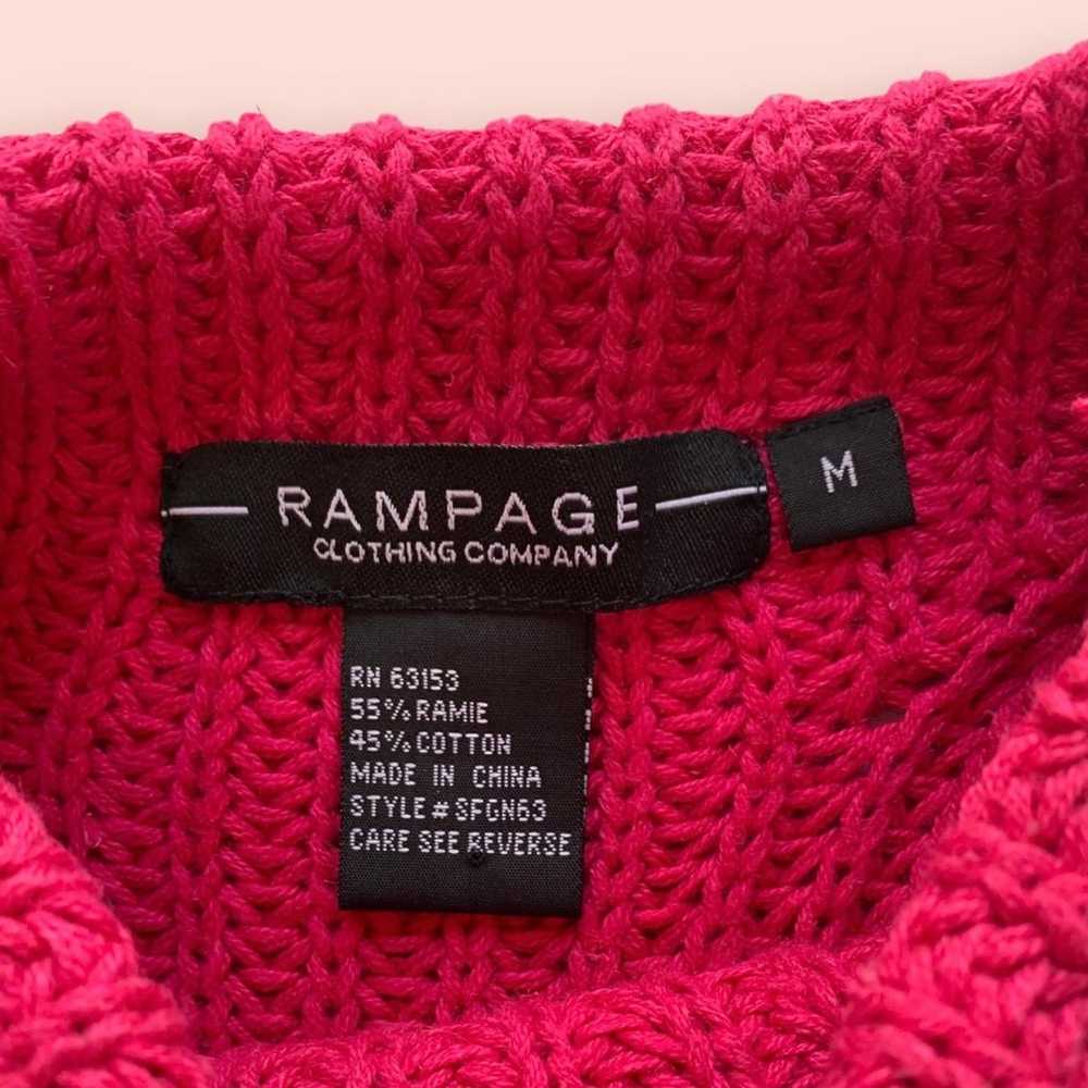 Vintage 1990s Y2K Rampage Pink Sleeveless Turtlen… - image 3