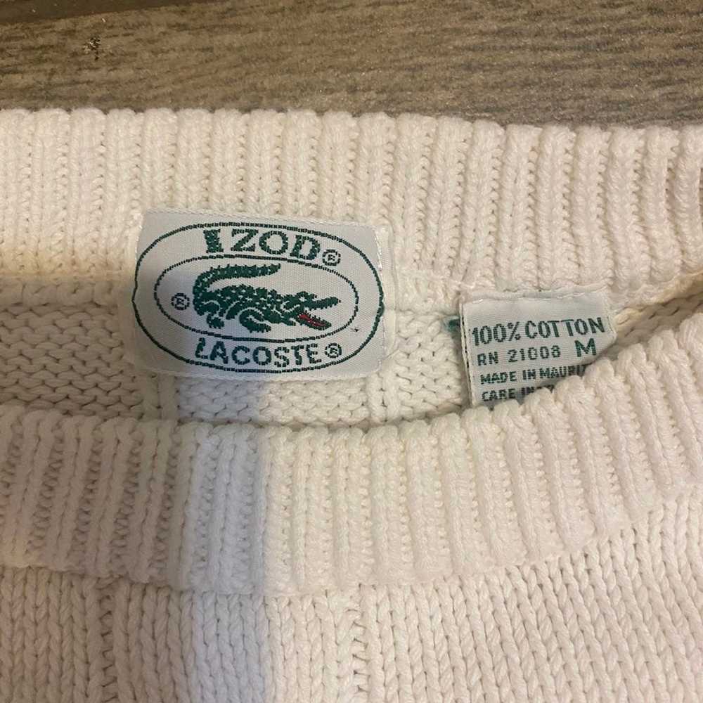 Vintage 90s Izod Lacoste cotton Sweater - image 4