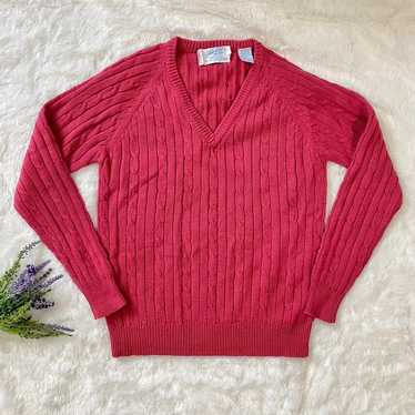 Northern isles vintage red Sweater - image 1
