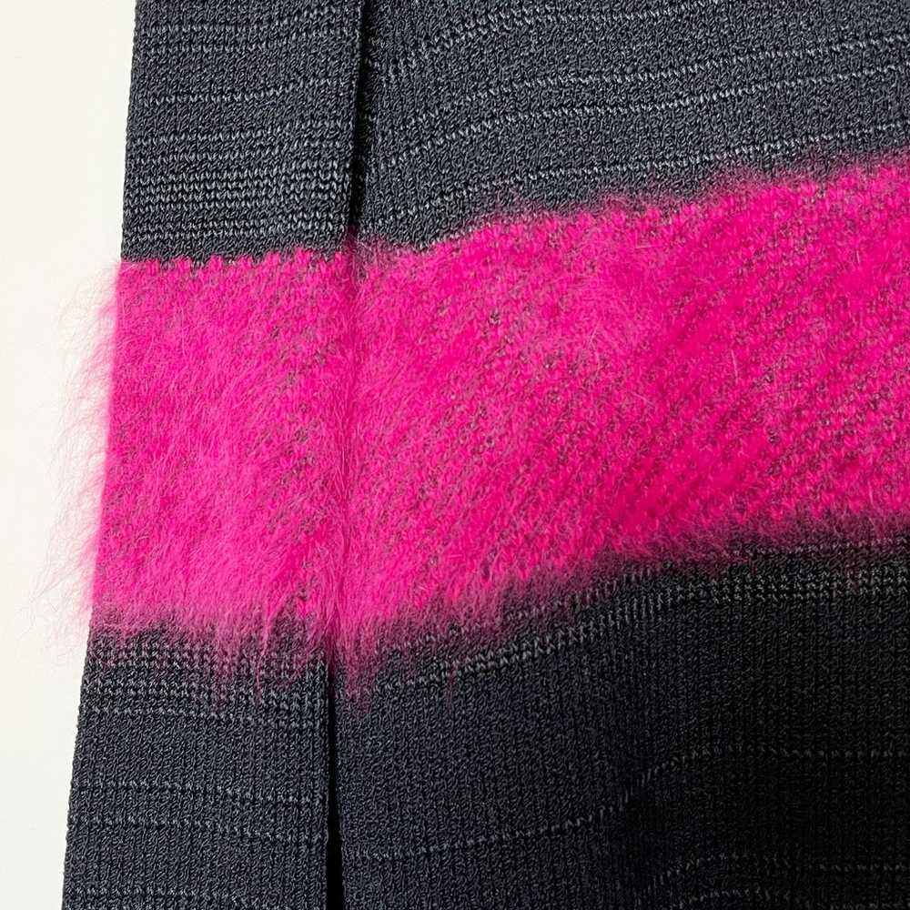 Vintage Doncaster Cropped Sweater black pink purp… - image 4