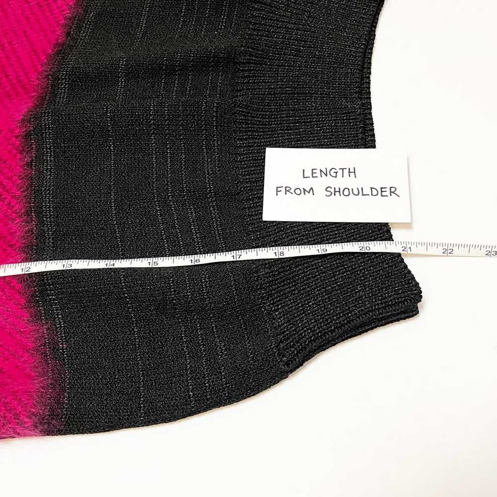 Vintage Doncaster Cropped Sweater black pink purp… - image 9