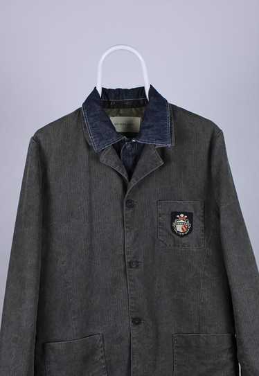 Burberry vintage denim cotton jacket logo 2 v 1 XS