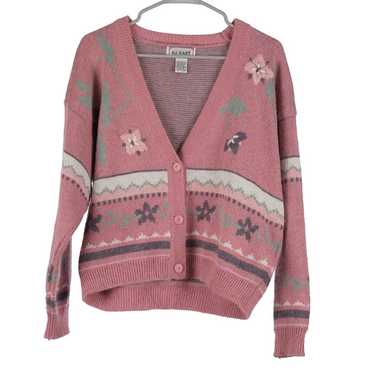 Vintage 62 East Pink Cottagecore Cardigan Sweater