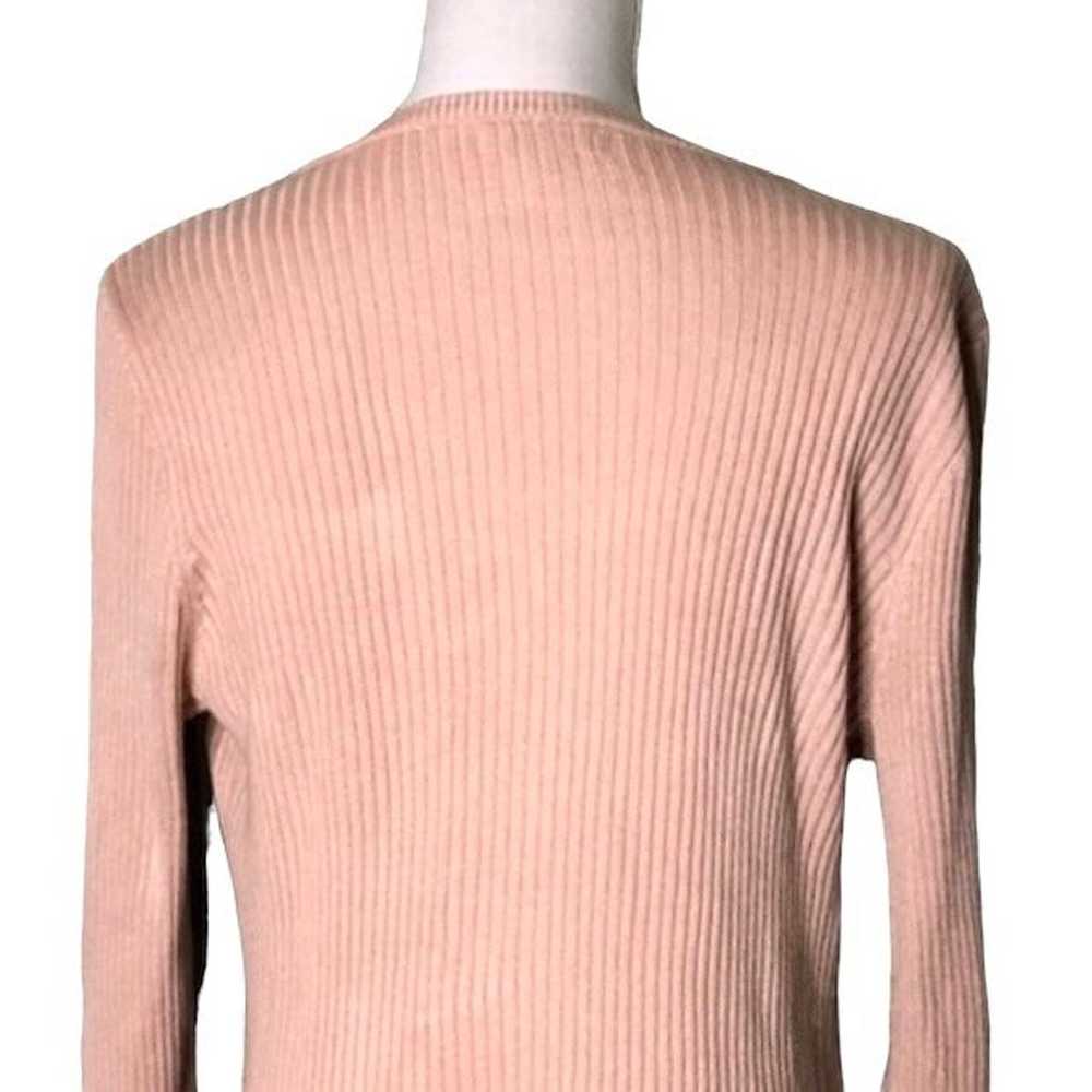 CALVIN KLEIN - Cropped Rib Knit V-Neck Sweater - … - image 7