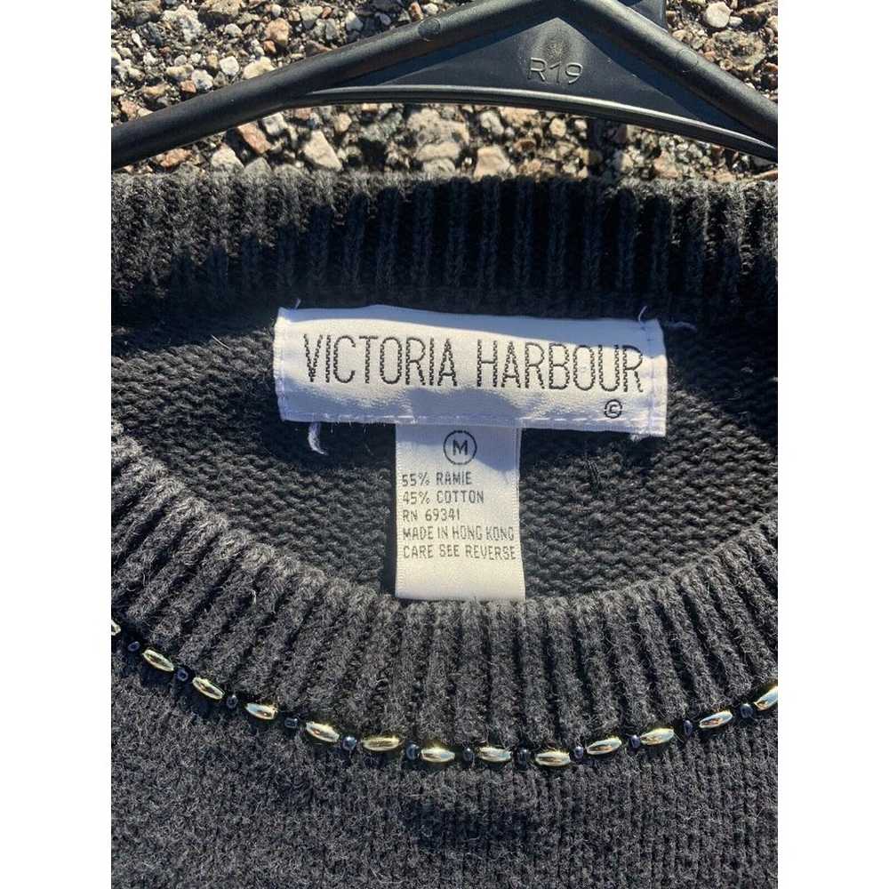 Vintage Embroidered Beaded Tassels Sweater Victor… - image 3