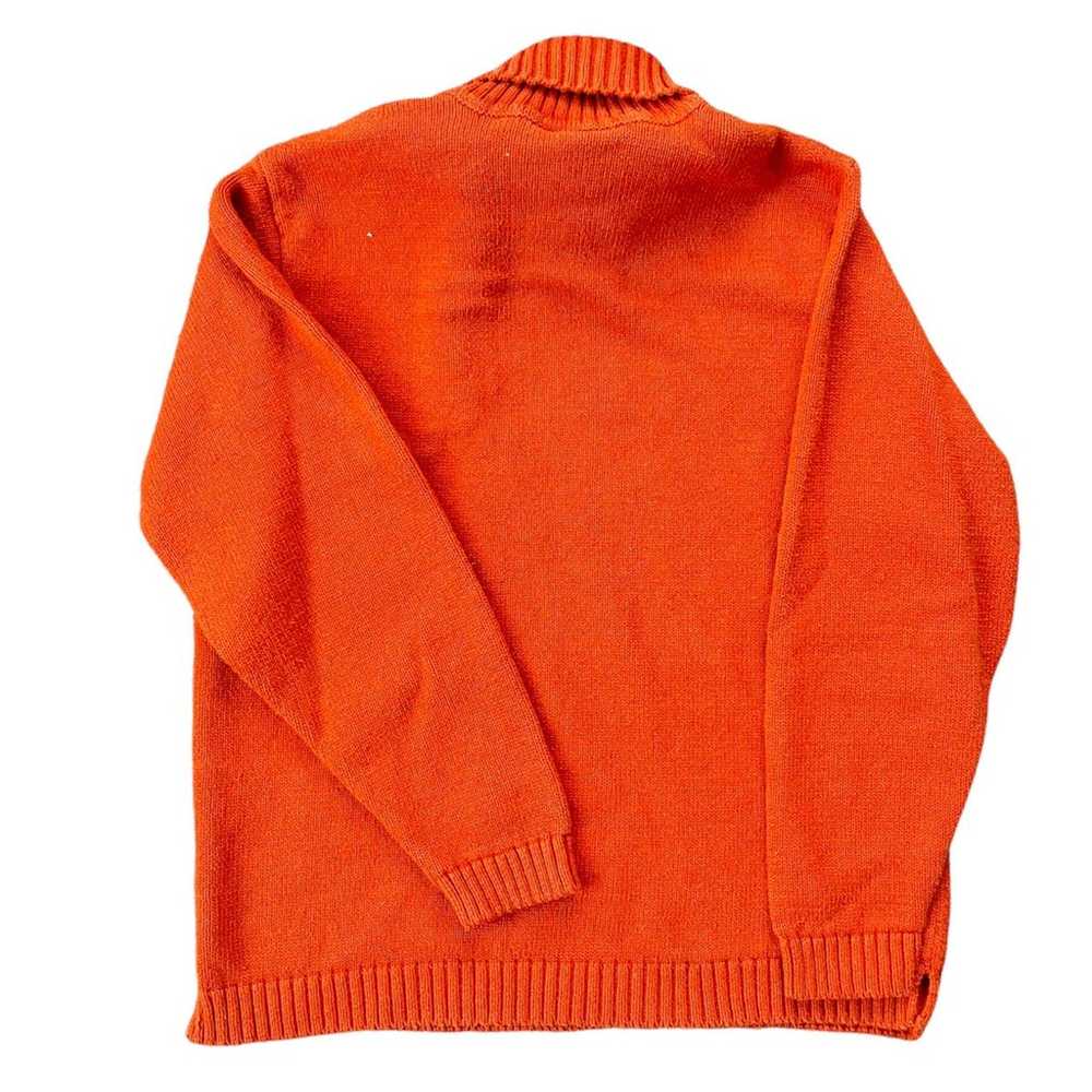 Vintage 70’s Orange Turtleneck Sweater - image 2