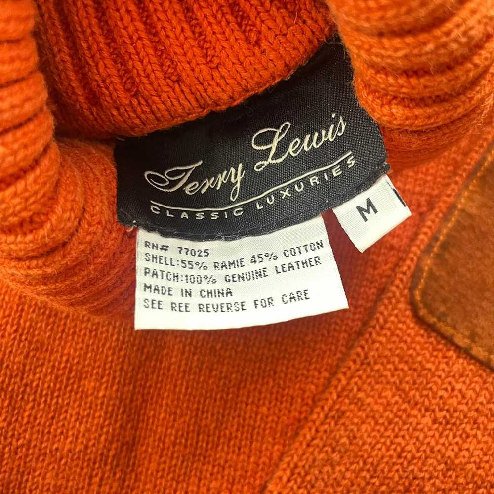 Vintage 70’s Orange Turtleneck Sweater - image 3