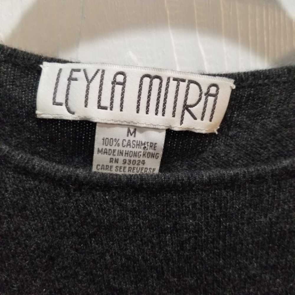 Cashmere vintage Leyla Mitra sweater med - image 4