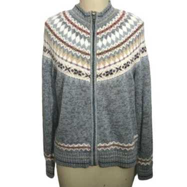 Vintage (2001) Tiara Zip Sweater M Y2K