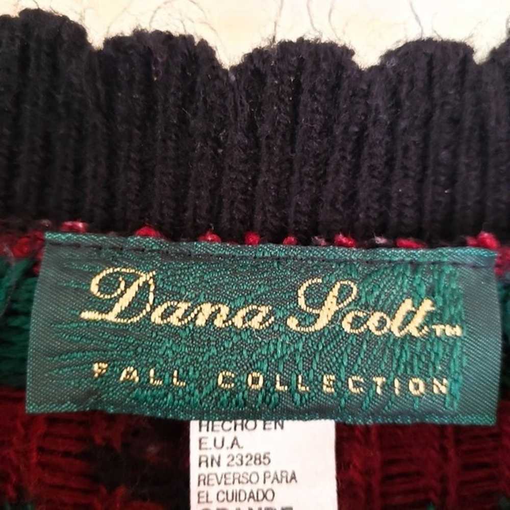 Vintage Dana Scott Floral Crewneck Sweater - image 5
