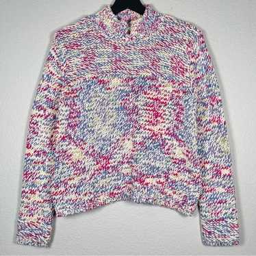 Talbots Multicolor Space Dye Knit Sweater