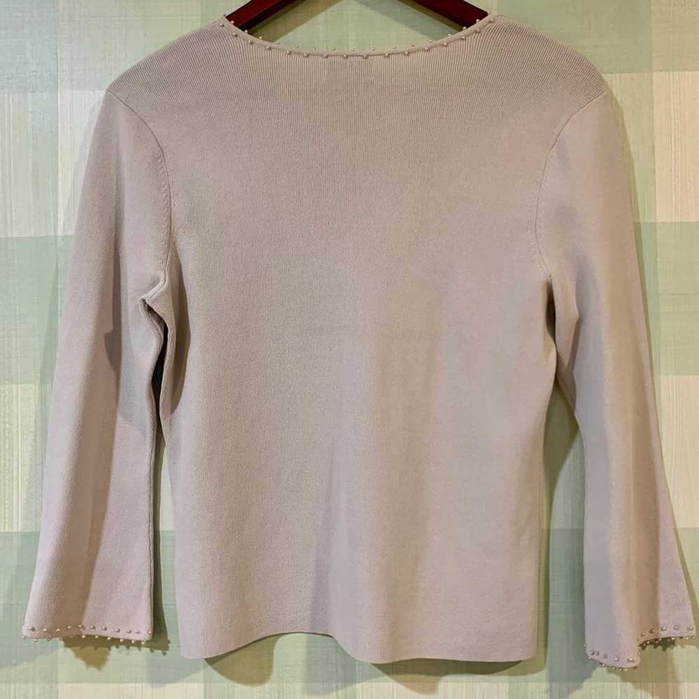 Long sleeve shirt with Pearl accents - image 4