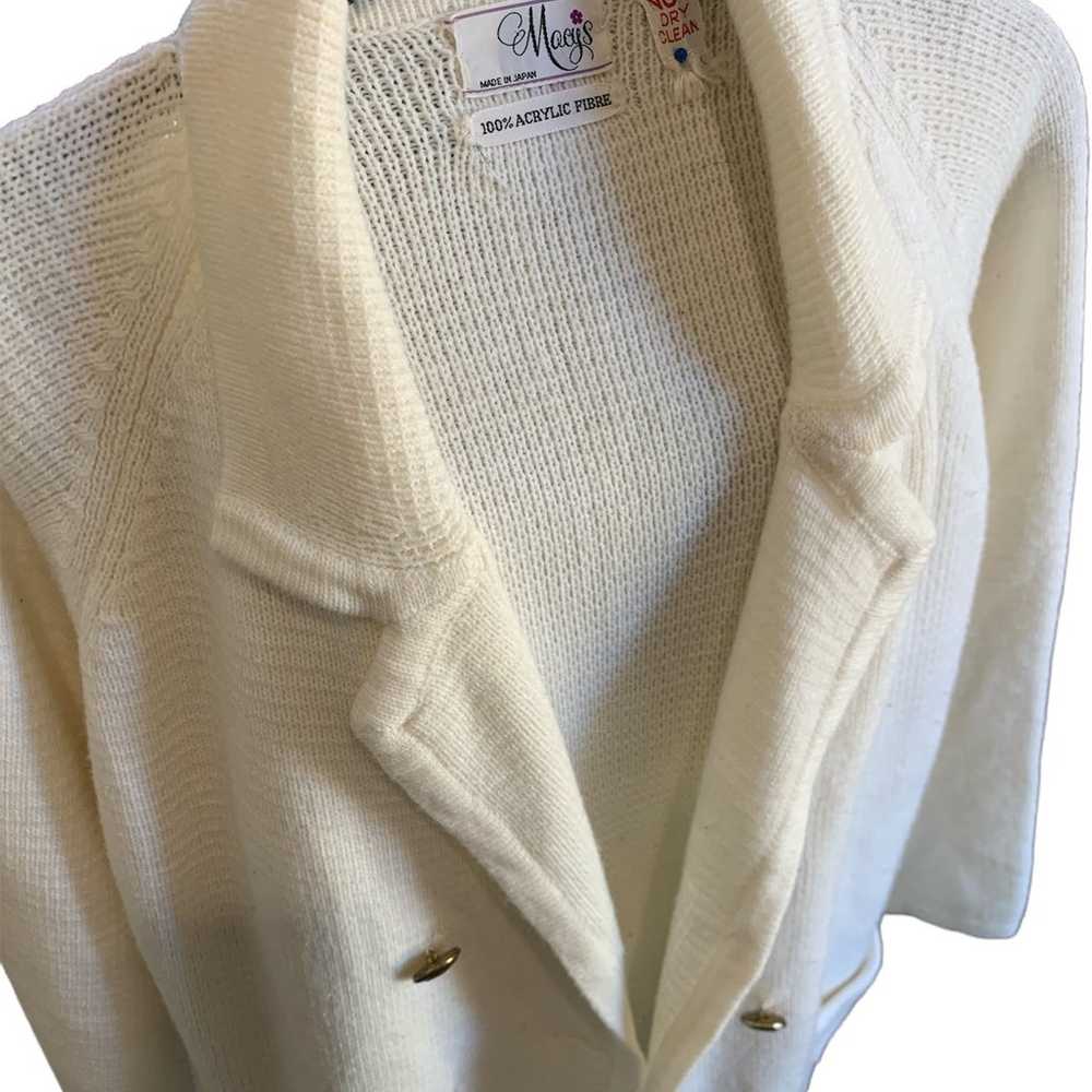 Vintage Macy’s Double Breasted Cardigan - image 3