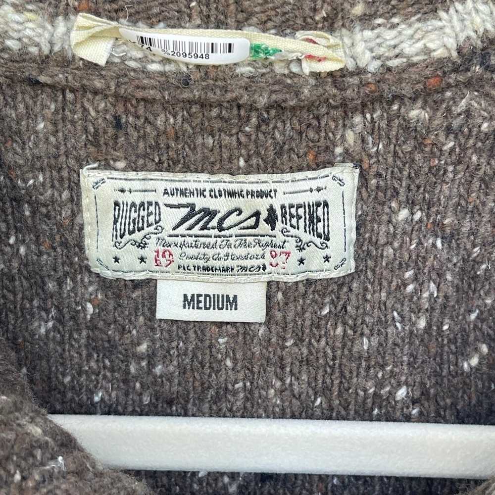 Vintage MCS Italian Yarn Cardigan size Medium - image 2