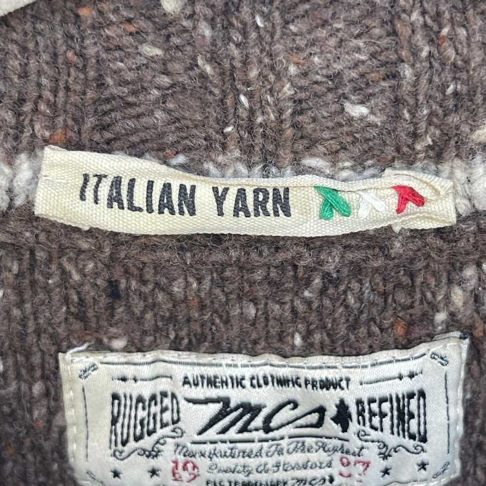 Vintage MCS Italian Yarn Cardigan size Medium - image 4