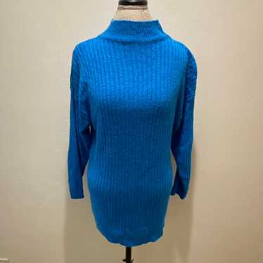 90s vtg Shenanigans blue sweater med