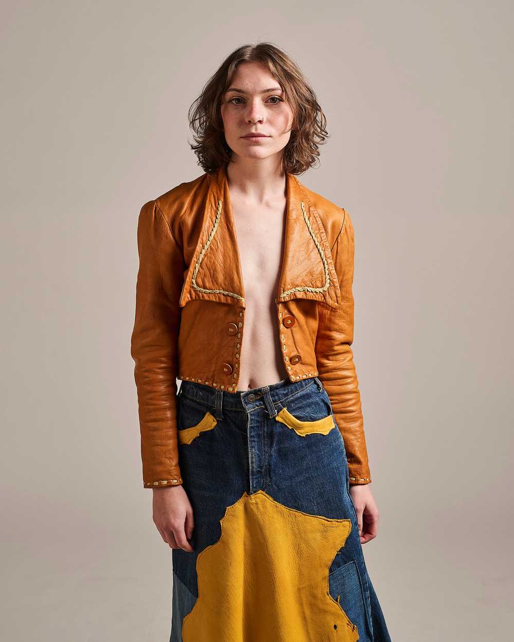 60's Levi's Patchwork Skirt - image 3