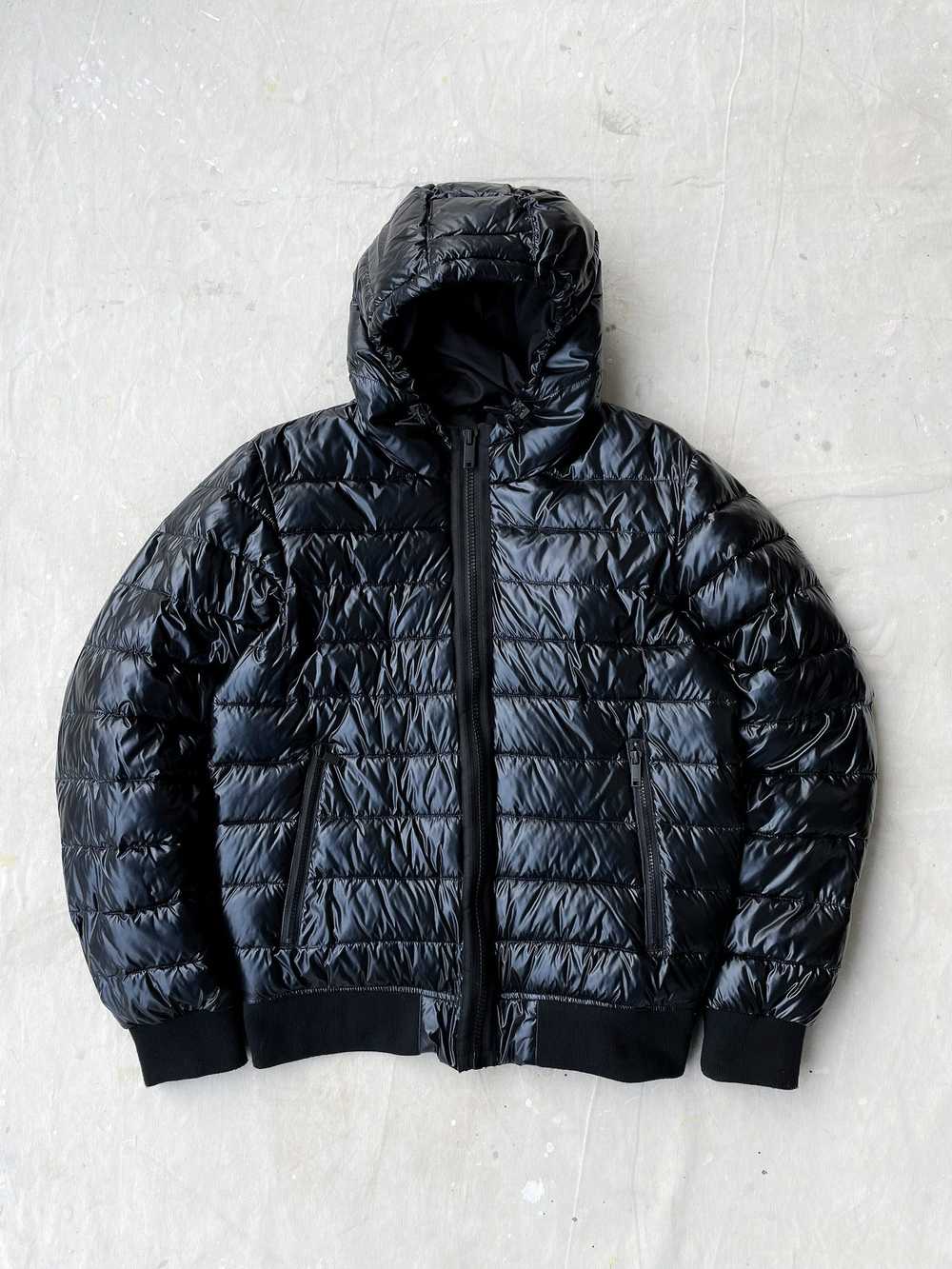 DKNY High Shine Hooded Puffer Jacket—[S] - Gem