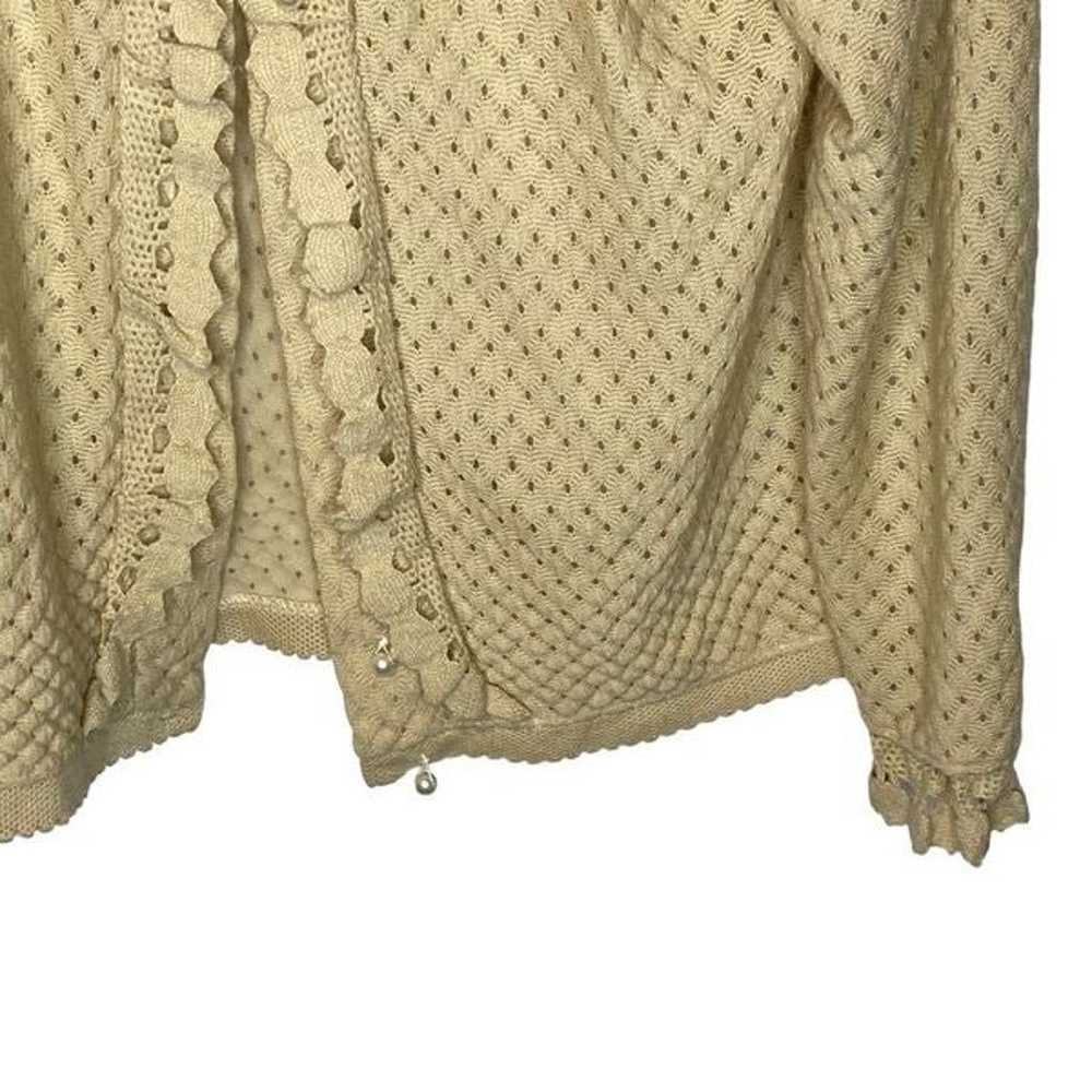 Vintage Miss Holly acrylic nylon ruffle sweater c… - image 5
