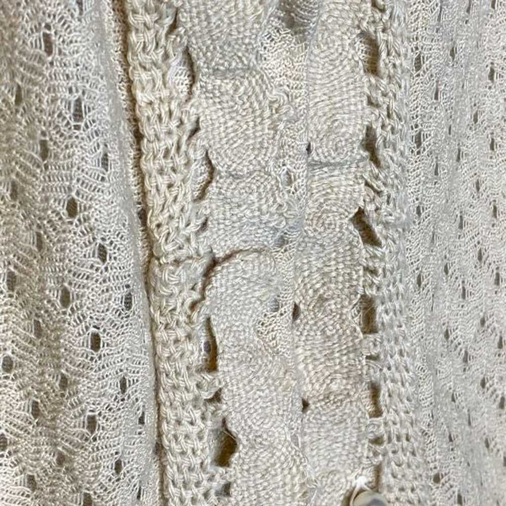 Vintage Miss Holly acrylic nylon ruffle sweater c… - image 6
