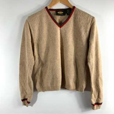 Tan Free People Lambs Wool Sweater