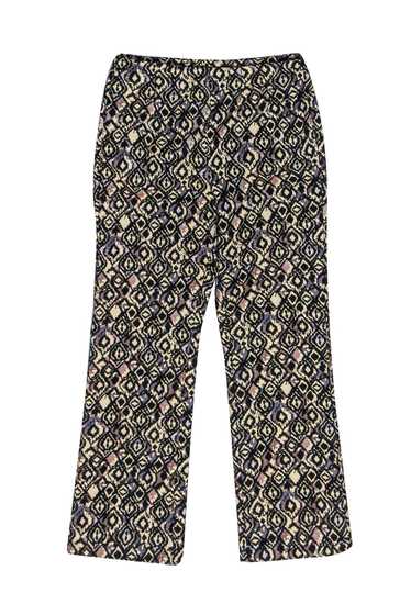 Free People - Gold Damask Print Cropped Pants Sz 2