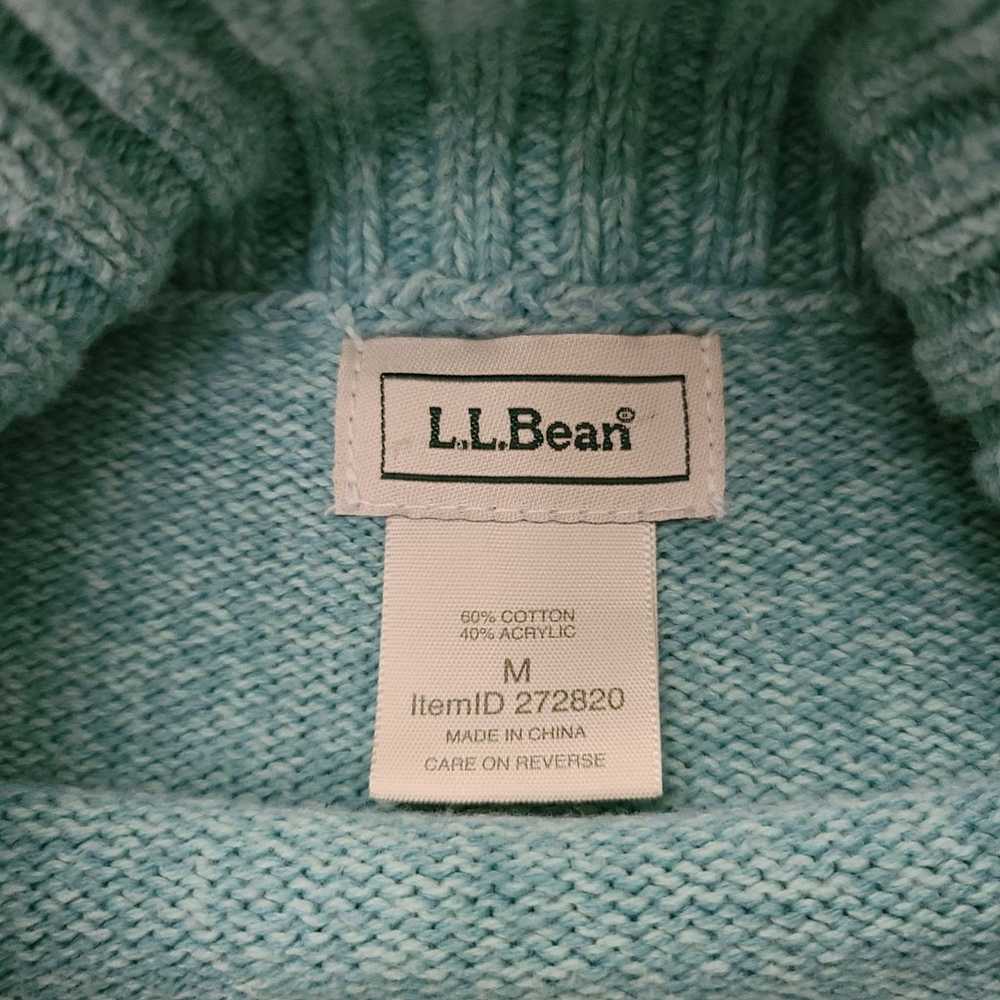 L.L. Bean Vintage Women's Turtleneck Teal Sweater… - image 6