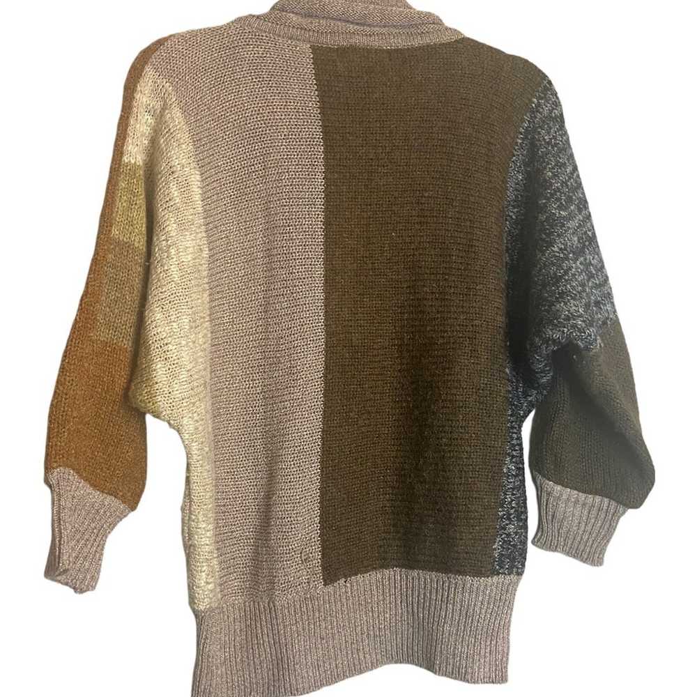 Vtg vintage cowl neck dolman sweater medium - image 2