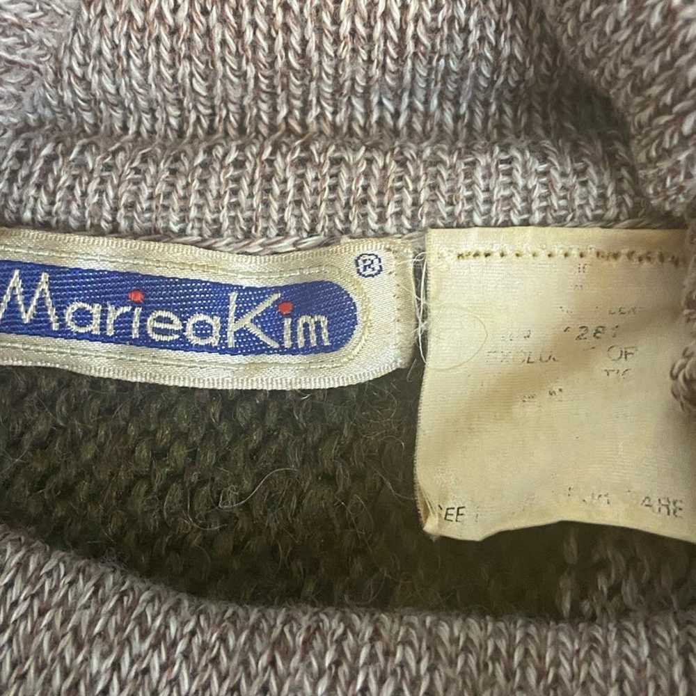 Vtg vintage cowl neck dolman sweater medium - image 4