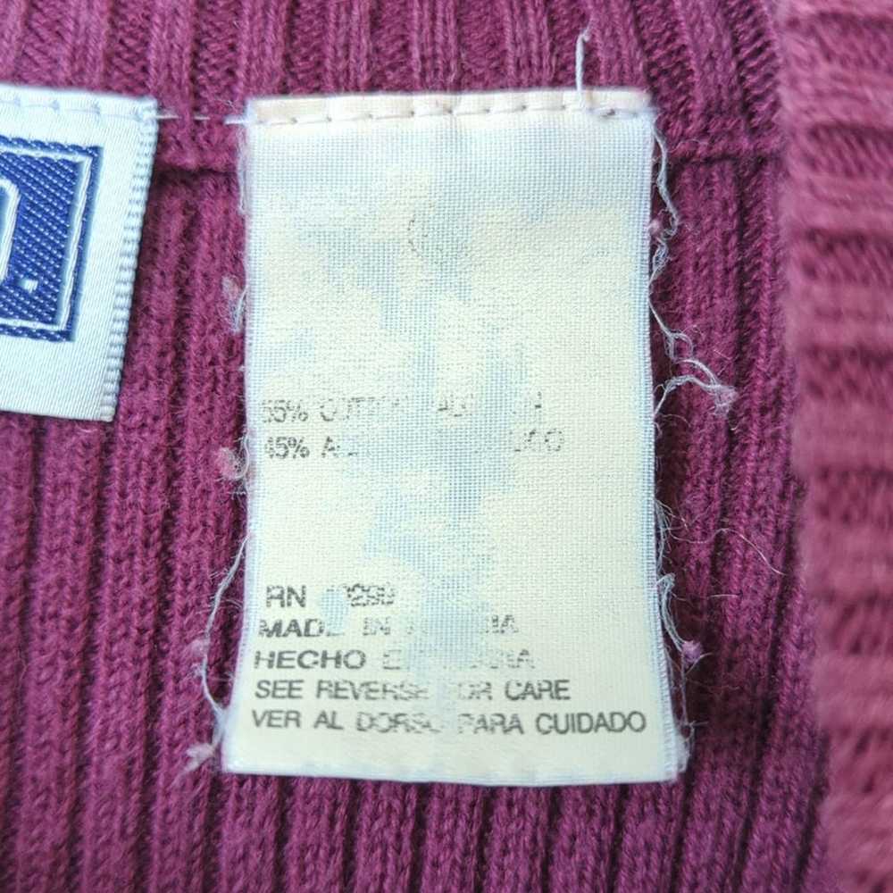 Erika & Co Y2K Vintage Classic Ribbed Knit Mock N… - image 5