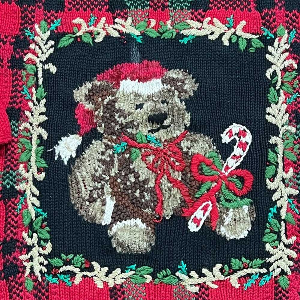 Heirloom Collectibles Vtg Christmas Teddy Bear Em… - image 2