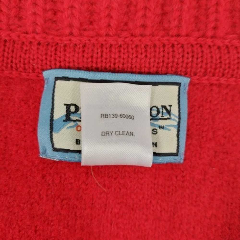 Pendleton Red 100% Wool Vintage Sweater Vest - image 10